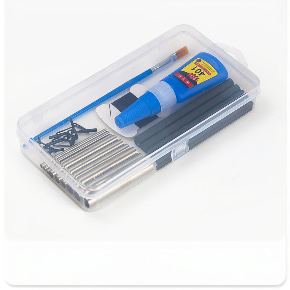 Fishing Equipment Essentials - ルーシャ製ガイドリング交換キット用、携帯型釣り竿修理ツールセット。釣り道具のメンテナンスに不可欠な装備。