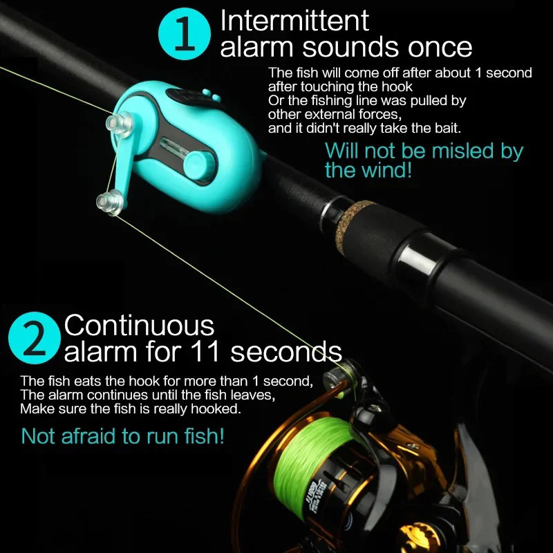新しい釣り用アラーム電子ブザーインジケーターサイレンバイトベ - Ice Fishing Tip Up のレビューと価格
