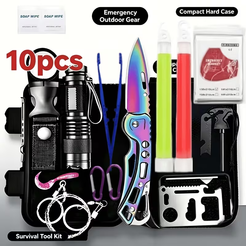 10種類の機能が備わったサバイバル用具セット。男性用タクティ - Fishing Equipment Essentials のレビューと価格