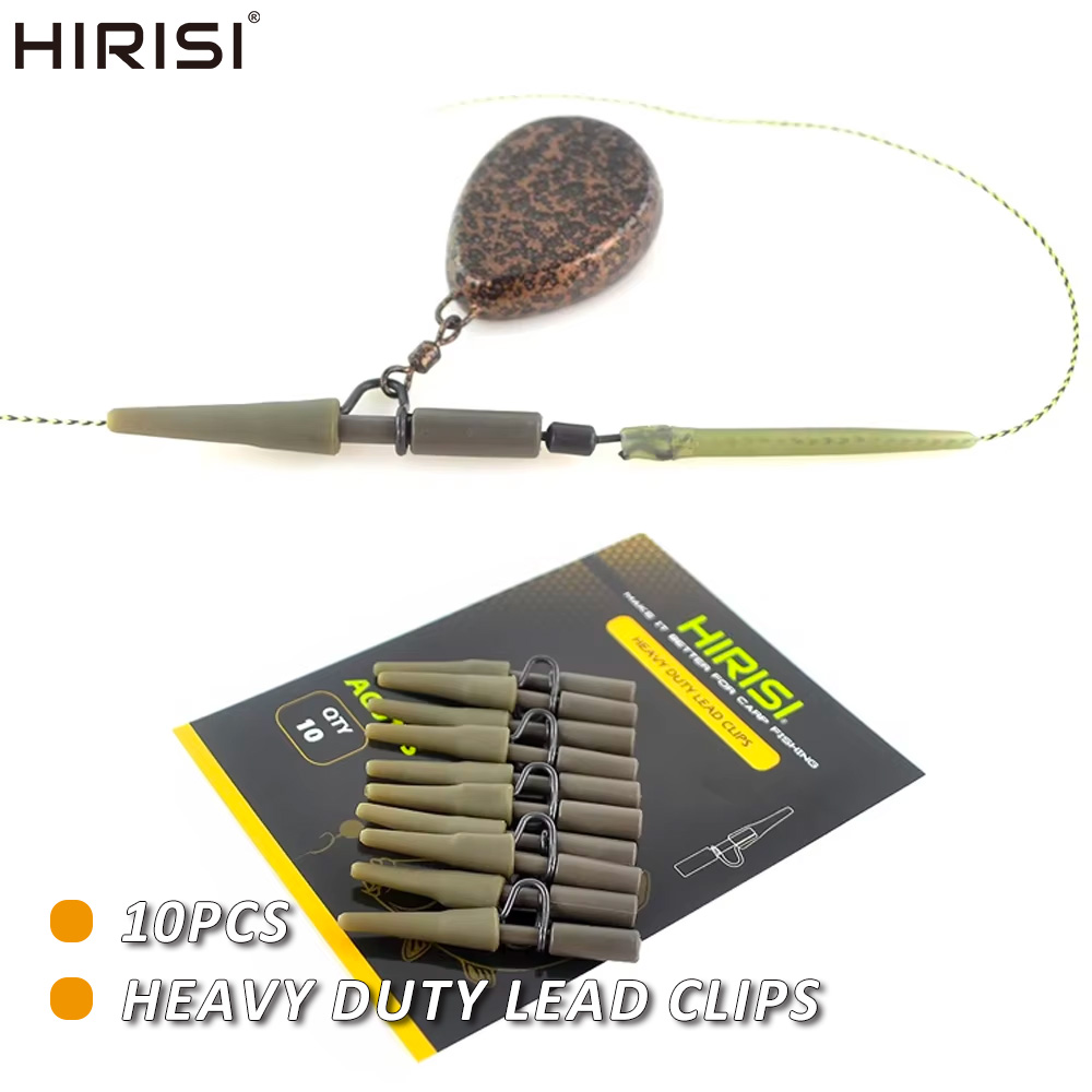 Hirisi 10 個ヘビーデューティリードクリップスイベル - Ice Fishing Tip Up のレビューと価格