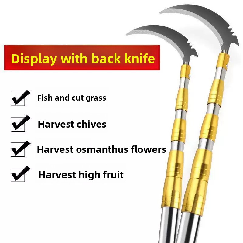 ステンレス製伸縮式ポールロングスカイフフルーツピッキングステ - Fishing Equipment Carp のレビューと価格