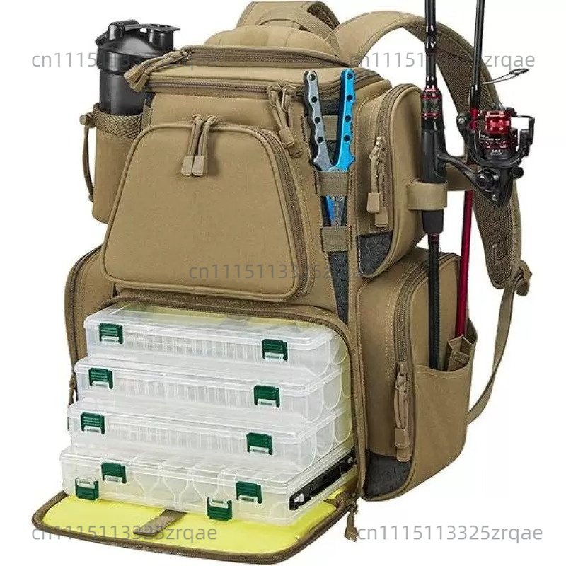 釣り道具用バックパック 大型屋外収納付き釣り道具バッグ 保護 - Fishing Equipment Bag のレビューと価格