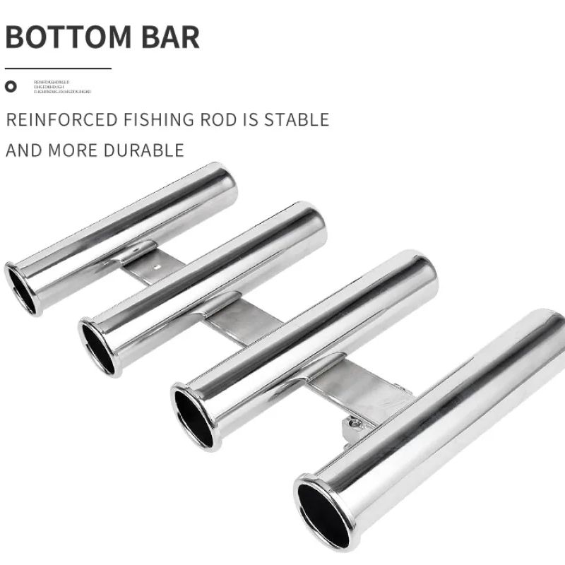 ステンレス鋼 4 チューブロッドホルダーボート釣り竿ラックホ - Fishing Equipment Cheap のレビューと価格