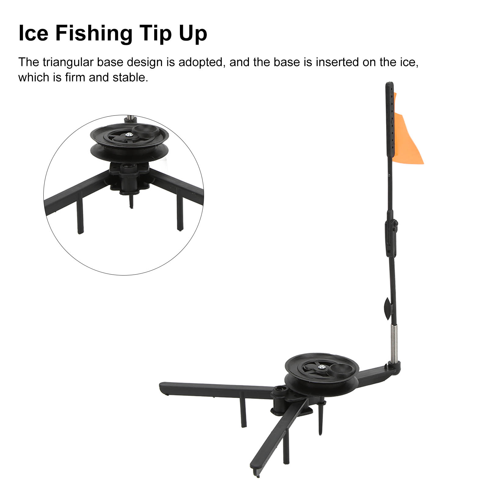 折りたたみ式アイスフィッシングロッド用フラッグ、リール付き、 - Ice Fishing Tip Up のレビューと価格